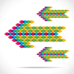 arrow design with fish