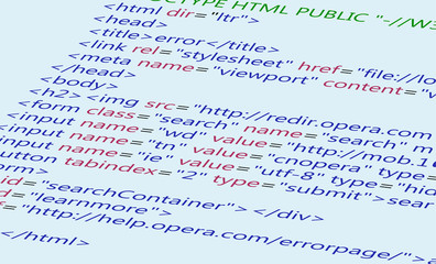 Fototapeta premium Web HTML code background css html5