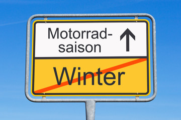 Obraz premium Motorrad Saison