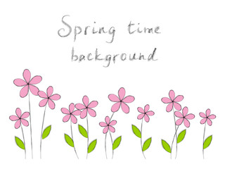Springtime background with place for text