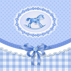 Baby shower for boy with horse