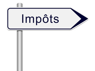 Panneau direction imp&ocirc;ts