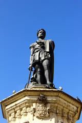 Obraz premium Camoes square, Lisbon, Portugal