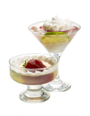 Dessert with strawberry