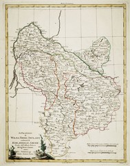 Obraz premium Lithuania old map