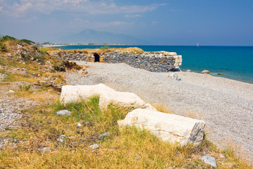 Beach in Anamur, Turkey - travel background