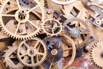 old gears and cogwheels