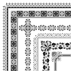 elegant corner border collection of frames