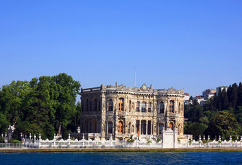 Fototapeta premium Istanbul city, the view from water, Turkey