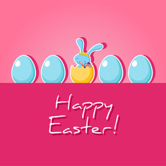 Easter Bunny postcard