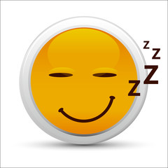 Picto Emoticône qui dort