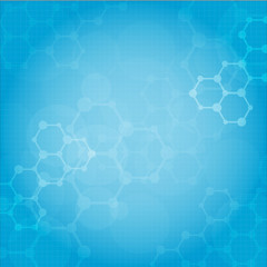 Abstract molecules medical background - 50305799