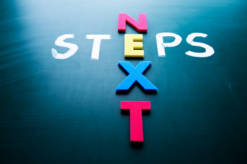 Fototapeta premium Next steps concept