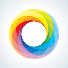 Obraz premium Abstract Infinite Loop Sign Template. Corporate Icon. 7 Pieces S