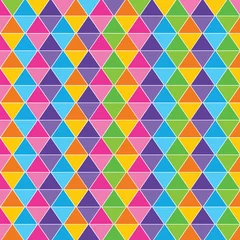 Tableaux sur verre Zigzag Vecteur stock de fond triangle coloré