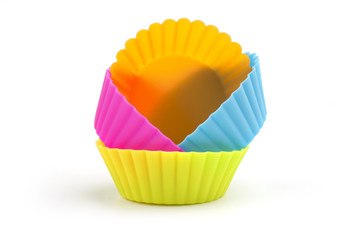 colorful cupcake molds