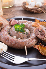 home-baked sausage