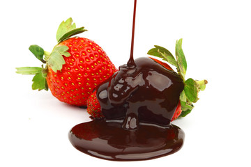 strawberry in chocolate