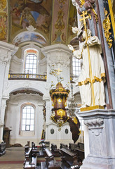 Fototapeta na wymiar Krzeszow and the Shrine of Our Lady of Grace