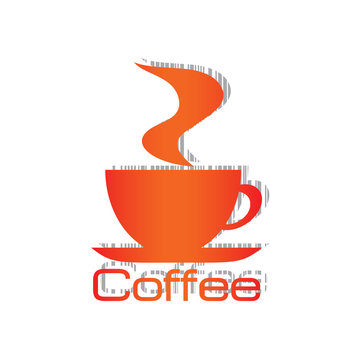 Orange cup logo barcode