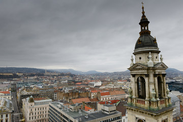 Fototapeta na wymiar Budapeszt miasto od Bazyliki Saint-Etienne