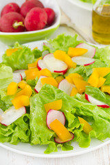 salad with pepper and radish