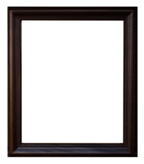 Black wood frame.