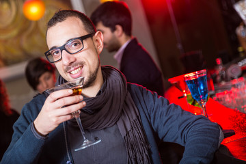 Group of Friends in a Night Club