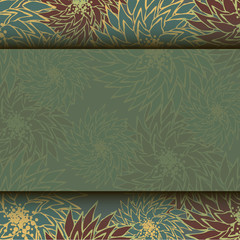 Decorative floral background with flowers