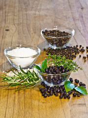 Wildgewürze, verschieden Gewürze