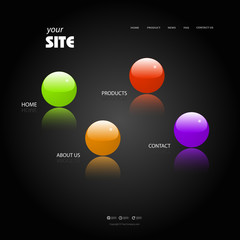 modern color web site template