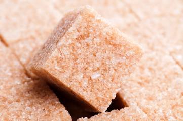 Cane sugar close up