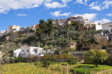 Panoramic view of Massafra. Puglia. Italy.