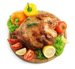 Whole roasted chicken