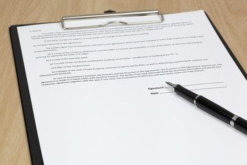 Signing the contract