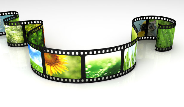 Filmstrip with images