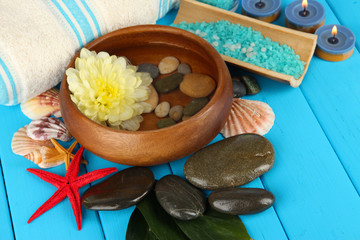 Sea spa elements close up