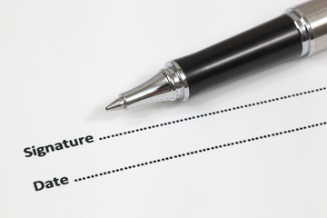 Signing the contract