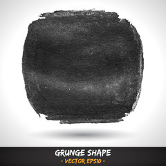 Grunge grey shape