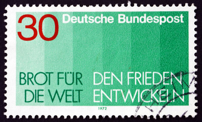 Postage stamp Germany 1972 Bread for the World