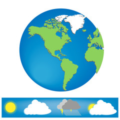 Globe with signals application