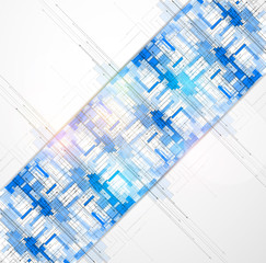 abstract futuristic fade computer technology business banner