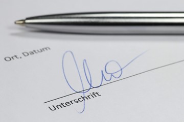Unterschrift