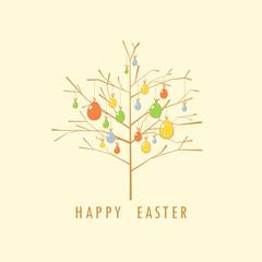 Easter tree card.