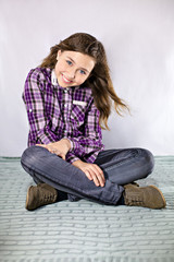 Fototapeta premium Casual teenage girl