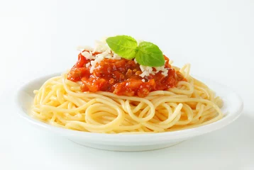 Foto auf Acrylglas Fertige gerichte Spaghetti Bolognese