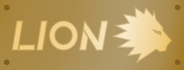Gold lion