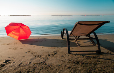 Tranquil morning beach