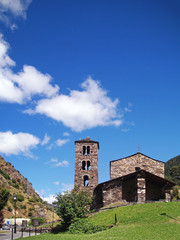 Fototapeta premium Sant Joan de Caselles (Andorra), romanesque church