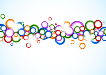 Background with colorful circles